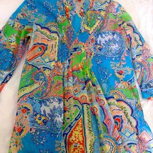 Ralph Lauren Cotton women's Medium colorful multicolor Spring/Summer shirt